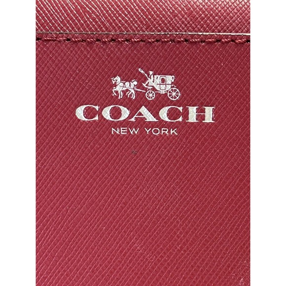 Coach Darcy Red Saffiano Zip Around Wallet  F50427 - Picture 3 of 7